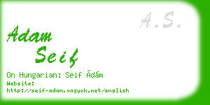 adam seif business card