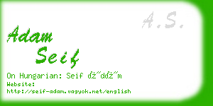 adam seif business card